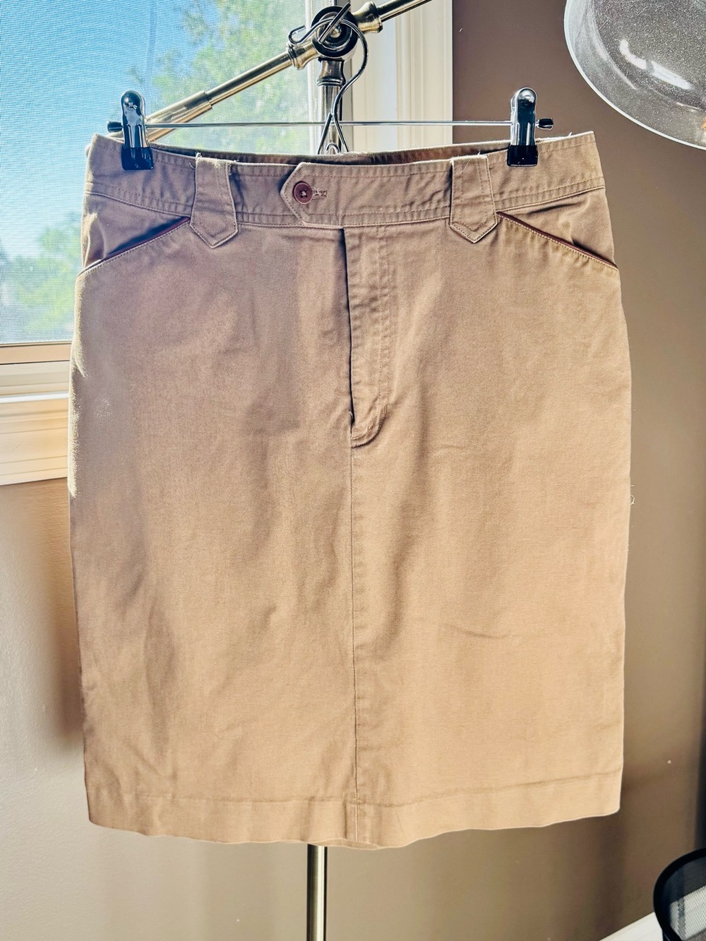 Lauren Jeans Co Ralph Lauren Khaki Pencil Skirt Size 12